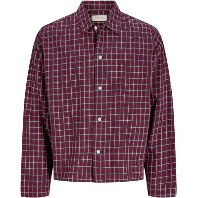 Jack & Jones Jorsavona Austin Dobby Shirt Ls Styd Jnr 128 Burgundy 128 Jack & Jones Jorsavona Austin Dobby Shirt Ls Styd Jnr 128 Burgundy 128