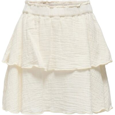 Kids Only Kogthyra Life Layered Skirt Wvn 140 Cream 140 Kids Only Kogthyra Life Layered Skirt Wvn 140 Cream 140