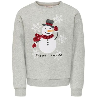 Kids Only Kogyda Life Xmas L/S O-Neck Box Swt 122-128 Grey 122-128 Kids Only Kogyda Life Xmas L/S O-Neck Box Swt 122-128 Grey 122-128
