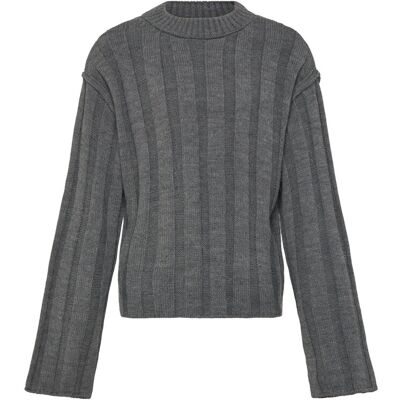 Kids Only Kogtessa L/S O-Neck Pullover Knt 122-128 Grey 122-128 Kids Only Kogtessa L/S O-Neck Pullover Knt 122-128 Grey 122-128