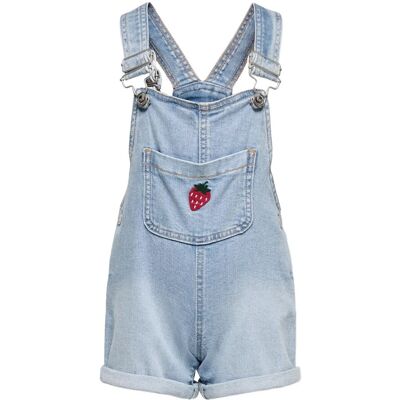 Kids Only Kmglucy Berry Overall Shorts Dnm 110 Blue 110 Kids Only Kmglucy Berry Overall Shorts Dnm 110 Blue 110