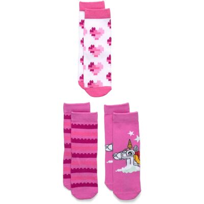 Lego Lwava 700 - 3-Pack Socks 31-33 Pink 31-33 Lego Lwava 700 - 3-Pack Socks 31-33 Pink 31-33