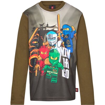 Lego Lwtaffy 707 - T-Shirt L/S 134 Khaki 134 Lego Lwtaffy 707 - T-Shirt L/S 134 Khaki 134