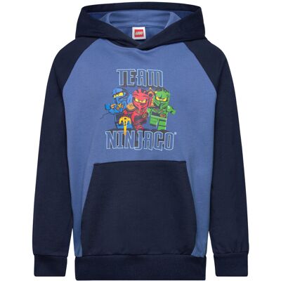 Lego Ninjago® Hooded Sweatshirt - Lwsian 109 146 Navy 146 Lego Ninjago® Hooded Sweatshirt - Lwsian 109 146 Navy 146