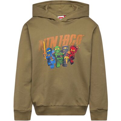 Lego Ninjago® Hooded Sweatshirt - Lwsian 103 104 Khaki 104 Lego Ninjago® Hooded Sweatshirt - Lwsian 103 104 Khaki 104
