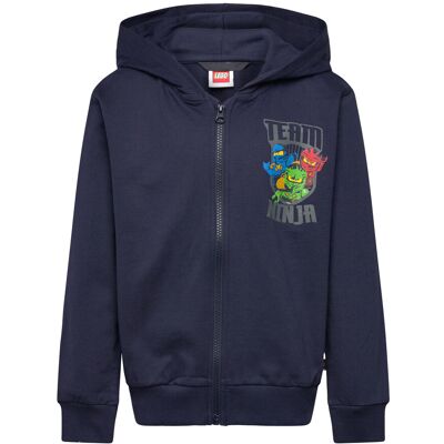 Lego Ninjago® Hooded Sweatshirt - Lwsian 102 104 Navy 104 Lego Ninjago® Hooded Sweatshirt - Lwsian 102 104 Navy 104