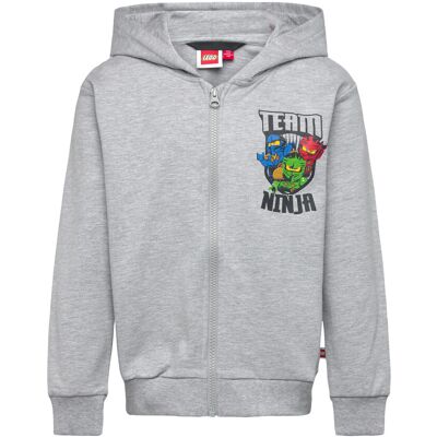 Lego Ninjago® Hooded Sweatshirt - Lwsian 102 152 Grey 152 Lego Ninjago® Hooded Sweatshirt - Lwsian 102 152 Grey 152