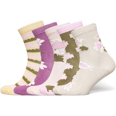 Lego Lwayo 102 - 5-Pack Socks 31-33 Patterned 31-33 Lego Lwayo 102 - 5-Pack Socks 31-33 Patterned 31-33
