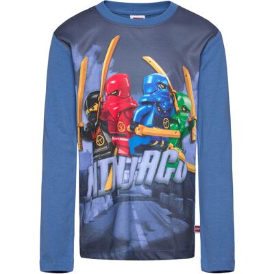 Lego Lwtaj 101 - T-Shirt L/S 134 Blue 134 Lego Lwtaj 101 - T-Shirt L/S 134 Blue 134