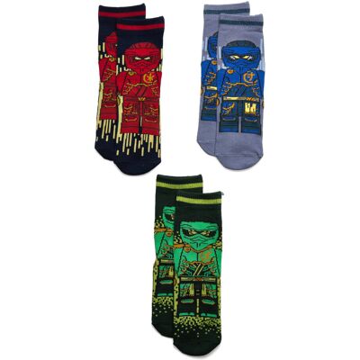 Lego Lwagan 108 - 3-Pack Socks 26-27 Patterned 26-27 Lego Lwagan 108 - 3-Pack Socks 26-27 Patterned 26-27