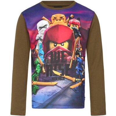 Lego Lwtaffy 613 - T-Shirt L/S 122 Brown 122 Lego Lwtaffy 613 - T-Shirt L/S 122 Brown 122