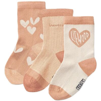 Liewood Silas Socks 3-Pack 22/24 Beige 22/24 Liewood Silas Socks 3-Pack 22/24 Beige 22/24