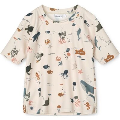 Liewood Noah Printed Shortsleeve Swim Tee 56(1M Cream 56(1M Liewood Noah Printed Shortsleeve Swim Tee 56(1M Cream 56(1M
