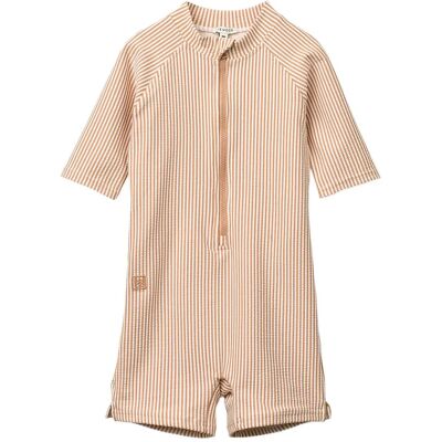Liewood Max Seersucker Shortsleeve Swim Jumpsuit 92 Beige 92 Liewood Max Seersucker Shortsleeve Swim Jumpsuit 92 Beige 92