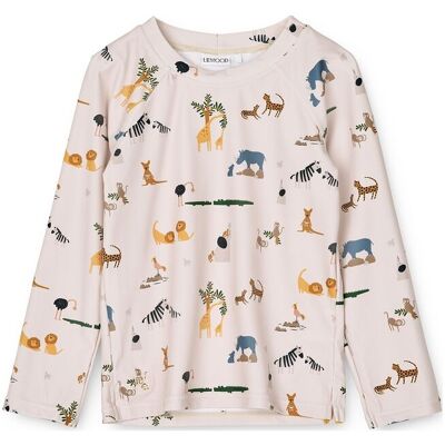 Liewood Noah Printed Longsleeve Swim Tee 56(1M Beige 56(1M Liewood Noah Printed Longsleeve Swim Tee 56(1M Beige 56(1M