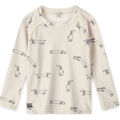 Liewood Noah Printed Longsleeve Swim Tee 56 Cream 56 Liewood Noah Printed Longsleeve Swim Tee 56 Cream 56