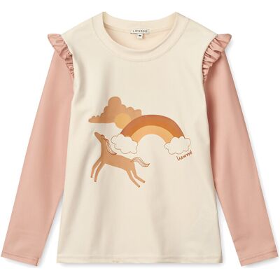 Liewood Tenley Placement Swim Tee 74 Pink 74 Liewood Tenley Placement Swim Tee 74 Pink 74
