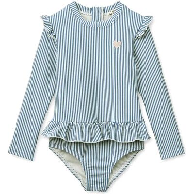 Liewood Sille Seersucker Swimsuit 98 Blue 98 Liewood Sille Seersucker Swimsuit 98 Blue 98