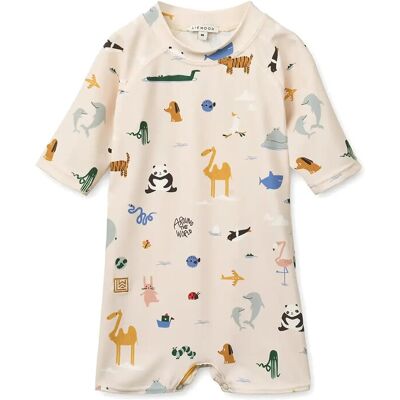 Liewood Thor Baby Swim Jumpsuit 56 Cream 56 Liewood Thor Baby Swim Jumpsuit 56 Cream 56
