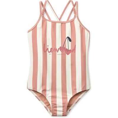 Liewood Suna Stripe Swimsuit 116 Pink 116 Liewood Suna Stripe Swimsuit 116 Pink 116