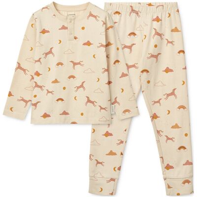 Liewood Wilhelm Printed Pyjamas Set 86 Beige 86 Liewood Wilhelm Printed Pyjamas Set 86 Beige 86