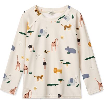 Liewood Noah Printed Longsleeve Swim Tee 62 Beige 62 Liewood Noah Printed Longsleeve Swim Tee 62 Beige 62