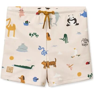 Liewood Otto Printed Swim Pants 116 Cream 116 Liewood Otto Printed Swim Pants 116 Cream 116