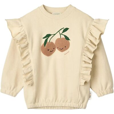 Liewood Marcella Placement Sweatshirt 98/104 Cream 98/104 Liewood Marcella Placement Sweatshirt 98/104 Cream 98/104