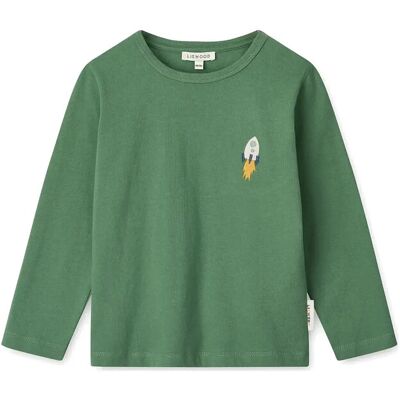 Liewood Apia Placement Longsleeve T-Shirt 74/80 Green 74/80 Liewood Apia Placement Longsleeve T-Shirt 74/80 Green 74/80