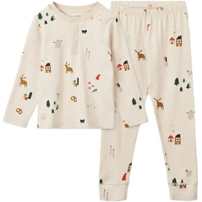 Liewood Wilhelm Printed Pyjamas Set 86/92 Cream 86/92 Liewood Wilhelm Printed Pyjamas Set 86/92 Cream 86/92