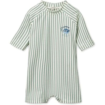 Liewood Thor Seersucker Baby Swim Jumpsuit 62 Green 62 Liewood Thor Seersucker Baby Swim Jumpsuit 62 Green 62