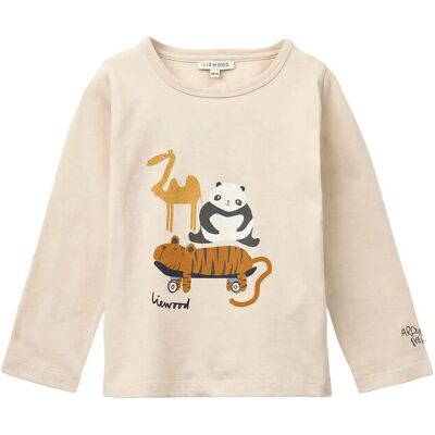 Liewood Apia Placement Longsleeve T-Shirt 98/104 Cream 98/104 Liewood Apia Placement Longsleeve T-Shirt 98/104 Cream 98/104