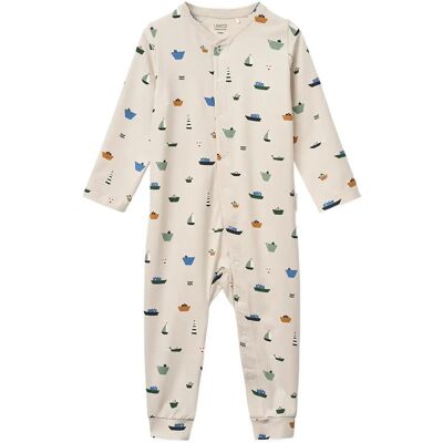 Liewood Birk Printed Pyjamas Jumpsuit 74/80 Cream 74/80 Liewood Birk Printed Pyjamas Jumpsuit 74/80 Cream 74/80