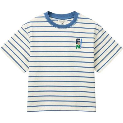 Liewood Tyler Stripe Ss T-Shirt 110/116 Blue 110/116 Liewood Tyler Stripe Ss T-Shirt 110/116 Blue 110/116