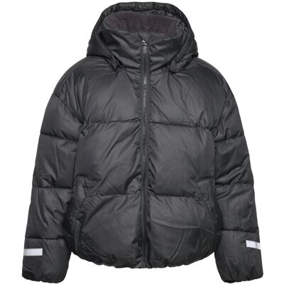 Lindex Vatteret Jakke 128 Black 128 Lindex Vatteret Jakke 128 Black 128