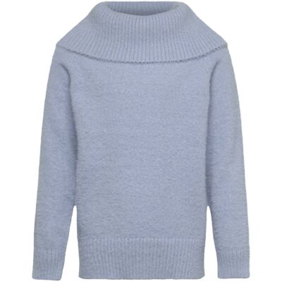 Lindex Sweater Knitted Featheryarn Wi 128 Blue 128 Lindex Sweater Knitted Featheryarn Wi 128 Blue 128