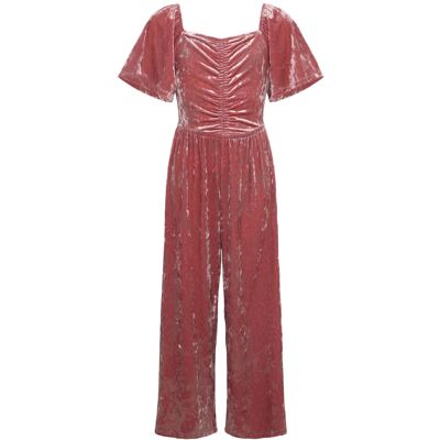 Lindex Jumpsuit Crushed Velvet 170 Pink 170 Lindex Jumpsuit Crushed Velvet 170 Pink 170
