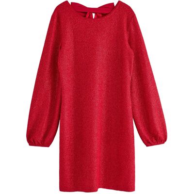 Lindex Klänning Med Rosettdetalj 170 Red 170 Lindex Klänning Med Rosettdetalj 170 Red 170
