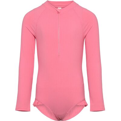 Lindex Swimsuit L S Solid Rib 98/104 Pink 98/104 Lindex Swimsuit L S Solid Rib 98/104 Pink 98/104