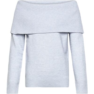 Lindex Sweater Knitted Fold Down 128 Blue 128 Lindex Sweater Knitted Fold Down 128 Blue 128
