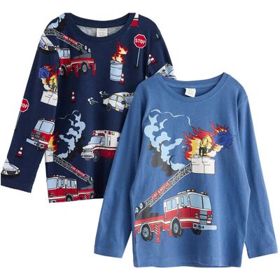Lindex Top Ls Trucks 2 Pack 98 Blue 98 Lindex Top Ls Trucks 2 Pack 98 Blue 98