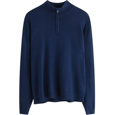 Lindex Sweater Fineknit Halfzip 134/140 Navy 134/140 Lindex Sweater Fineknit Halfzip 134/140 Navy 134/140