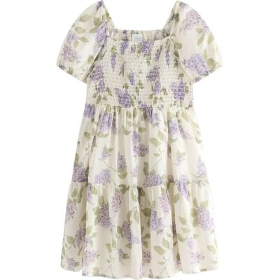 Lindex Dress With Smock 116 White 116 Lindex Dress With Smock 116 White 116