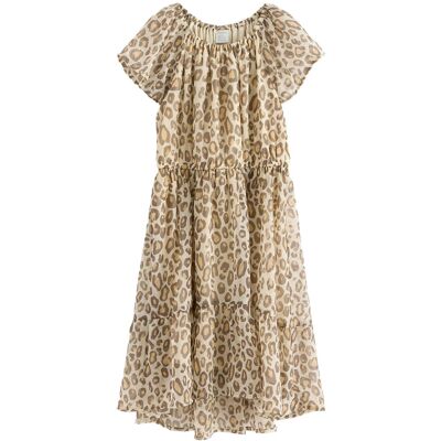 Lindex Dress Chiffon Hi Low Aop 98 Beige 98 Lindex Dress Chiffon Hi Low Aop 98 Beige 98