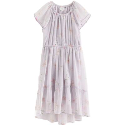 Lindex Dress Chiffon Hi Low Aop 116 Purple 116 Lindex Dress Chiffon Hi Low Aop 116 Purple 116