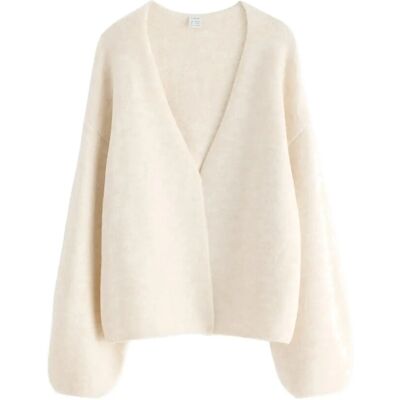 Lindex Knitted Cardigan 134/140 White 134/140 Lindex Knitted Cardigan 134/140 White 134/140