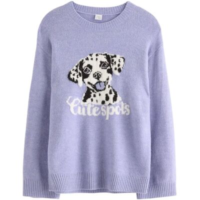 Lindex Sweater Knitted Jaquard 158/164 Purple 158/164 Lindex Sweater Knitted Jaquard 158/164 Purple 158/164