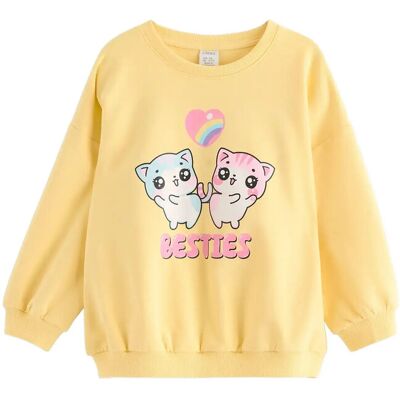 Lindex Sweatshirt With Brushed Inside 116 Yellow 116 Lindex Sweatshirt With Brushed Inside 116 Yellow 116