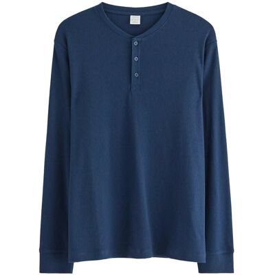 Lindex Top Ls Henley 128 Blue 128 Lindex Top Ls Henley 128 Blue 128