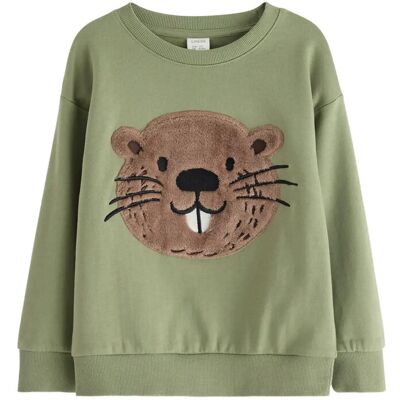 Lindex Sweatshirt Med Applikation 104 Green 104 Lindex Sweatshirt Med Applikation 104 Green 104